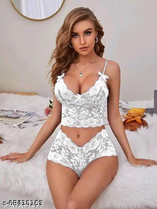 Babydolls for Women (White, XL) (Set of 1)